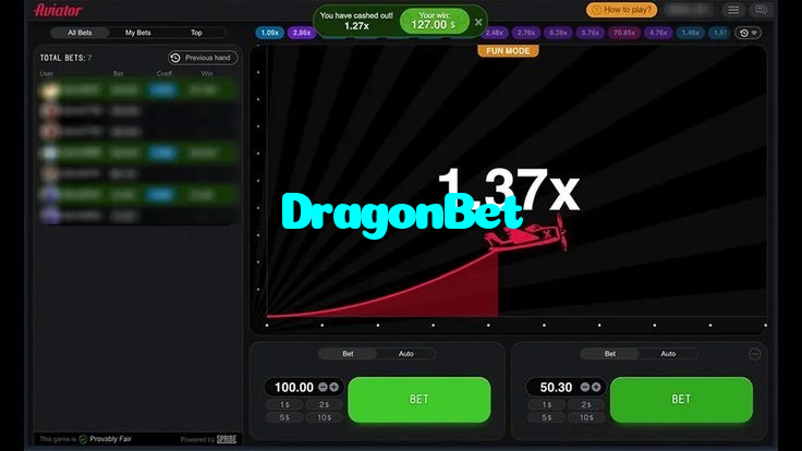available types of DragonBet bet including pre-match live express and system bets